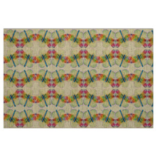 Dragonfly Multi Colored Fabric