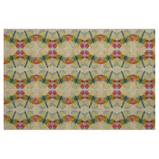 Dragonfly Multi Colored Fabric