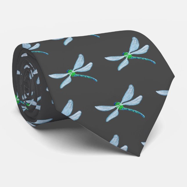 Dragonfly Neck Tie (Rolled)