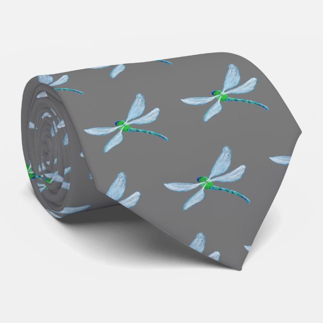 Dragonfly Neck Tie (Rolled)