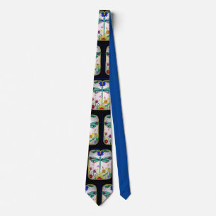 Dragonfly neck tie