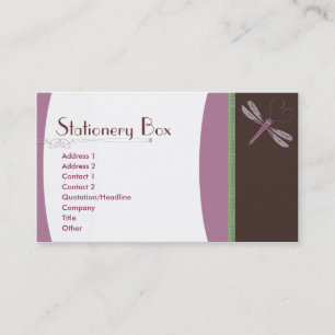 Dragonfly 'Neopolitan' Business Card
