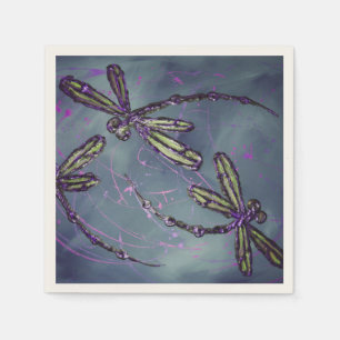 Dragonfly Night Flit Napkins