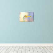 Dragonfly of several colors canvas print (Insitu(Wood Floor))