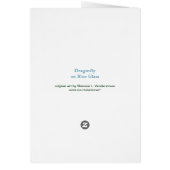 "Dragonfly on Blue Glass" (Back)