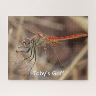 Dragonfly on Corn Photo Personalized Jigsaw Puzzle
