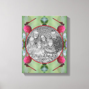 Dragonfly On Dogwood Fruit Create Your Own Photo Canvas Print