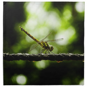 Dragonfly on green - Napkins