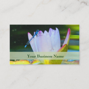 Dragonfly on Lily  Business Card