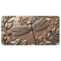 DRAGONFLY ON METAL PLAQUE
