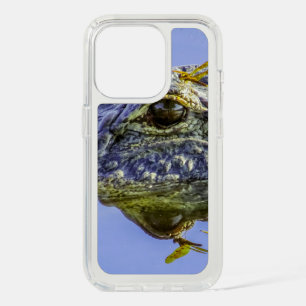 Dragonfly on the alligator eye iPhone 15 pro case