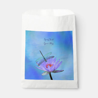Dragonfly on Water Lily Favor Bags