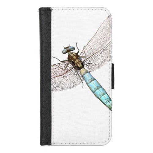 Dragonfly on White iPhone 87 Wallet Case