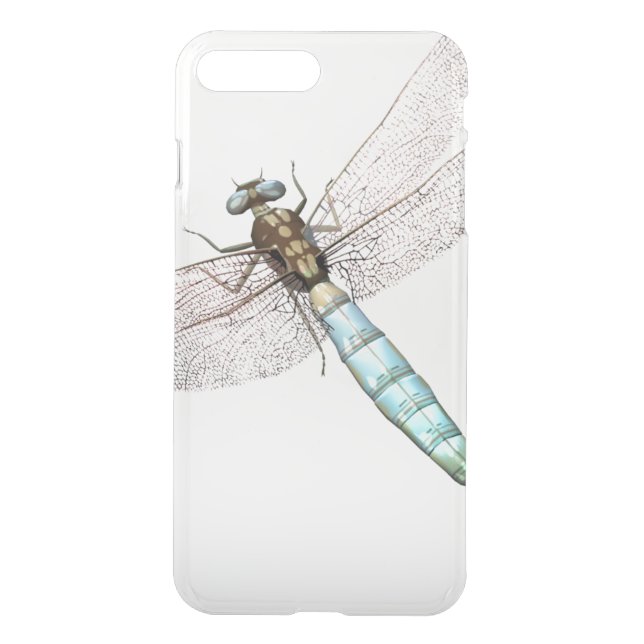 Dragonfly on White Uncommon iPhone Case (Back)