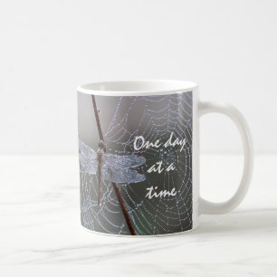 Dragonfly "One day at a Time" Coffee Mug