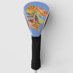 Dragonfly Orange Splash Golf Head Cover