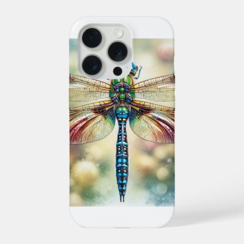 Dragonfly Overleaf IREF570 _ Watercolor iPhone 15 Pro Case