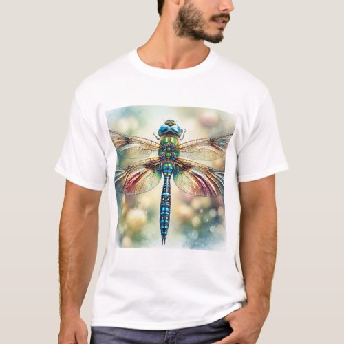 Dragonfly Overleaf IREF570 _ Watercolor T_Shirt