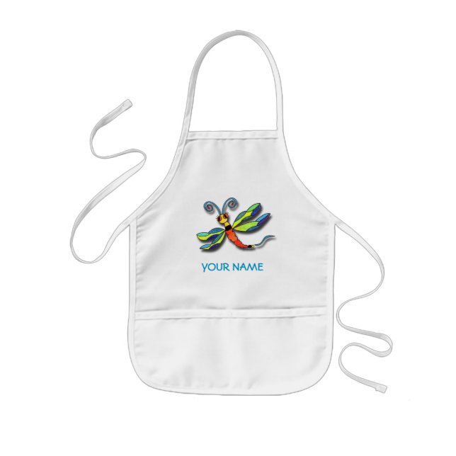 Dragonfly Paint Smock! Kids' Apron (Front)
