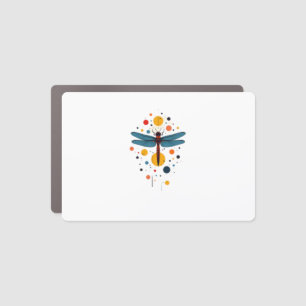 Dragonfly Painting Art Animal Abstract Graphic Dra Car Magnet