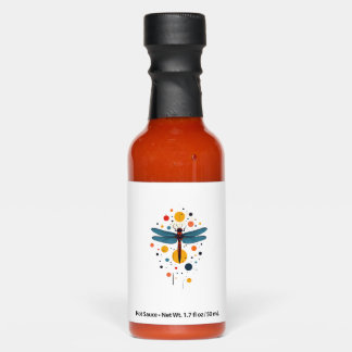 Dragonfly Painting Art Animal Abstract Graphic Dra Hot Sauces