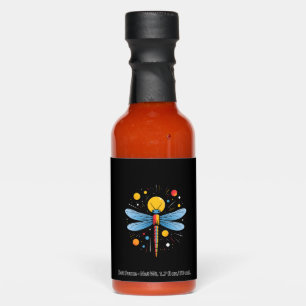 Dragonfly Painting Art Animal Abstract Graphic Dra Hot Sauces