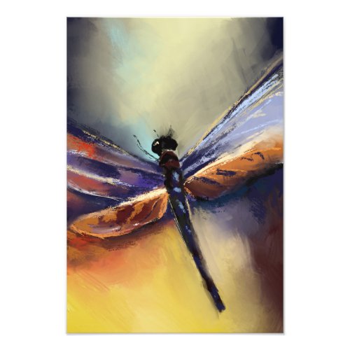 Dragonfly painting photo print