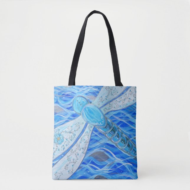 Dragonfly Painting Tote Bag (Front)
