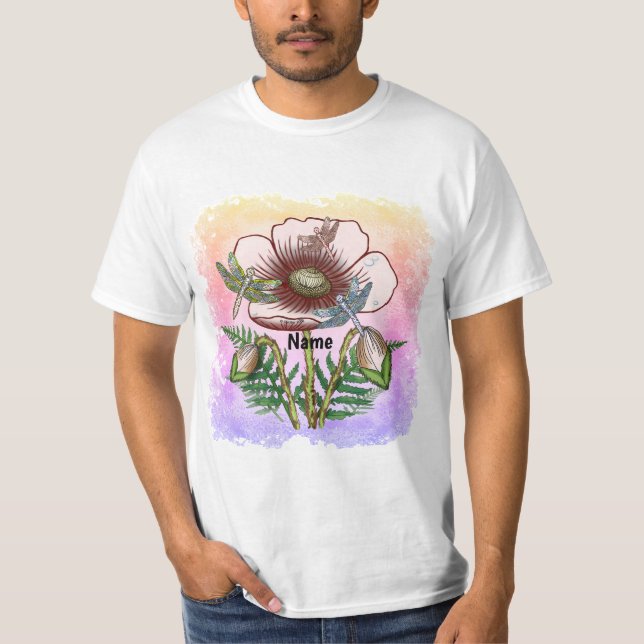 Dragonfly Pale Poppy  T-Shirt (Front)