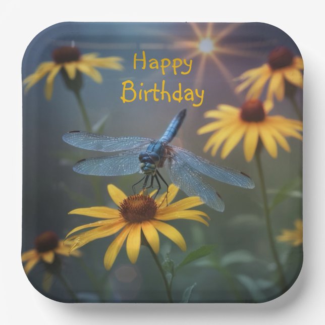 Dragonfly  paper plates (Front)