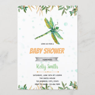 Dragonfly party invitation