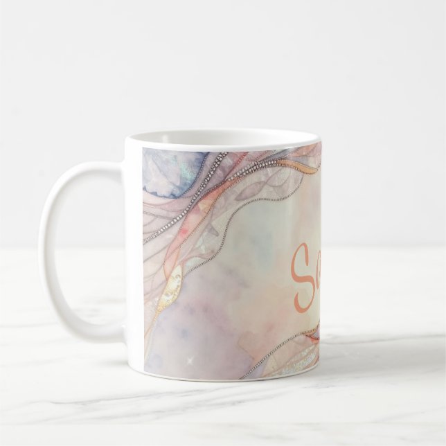  dragonfly pattern Mug (Left)