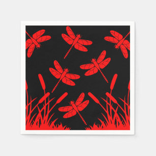 Dragonfly Patterned Decor Napkins