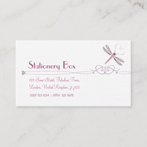 Dragonfly Personal Calling Cards