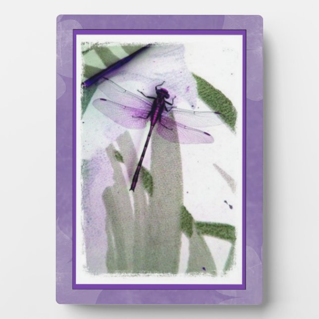 Dragonfly photography Art Plaque (Front)