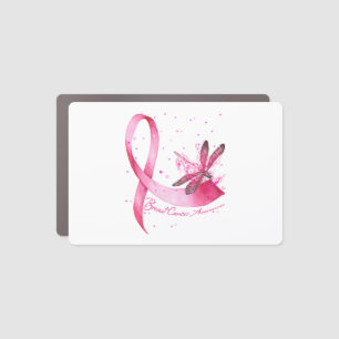 Dragonfly Pink Ribbon Breast Cancer Awareness Car Magnet