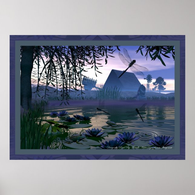 Dragonfly Pond By Michelle Wilder Poster (Front)