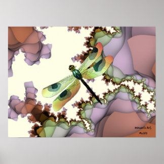 Dragonfly Poster (Earthy)
