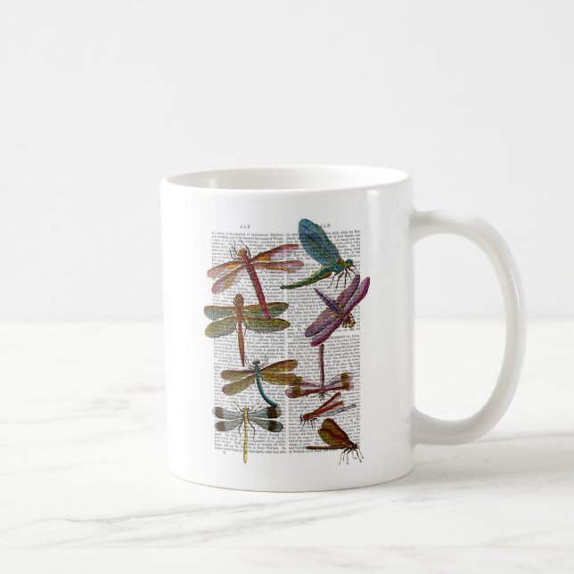 Dragonfly Print 3 Coffee Mug (Right)