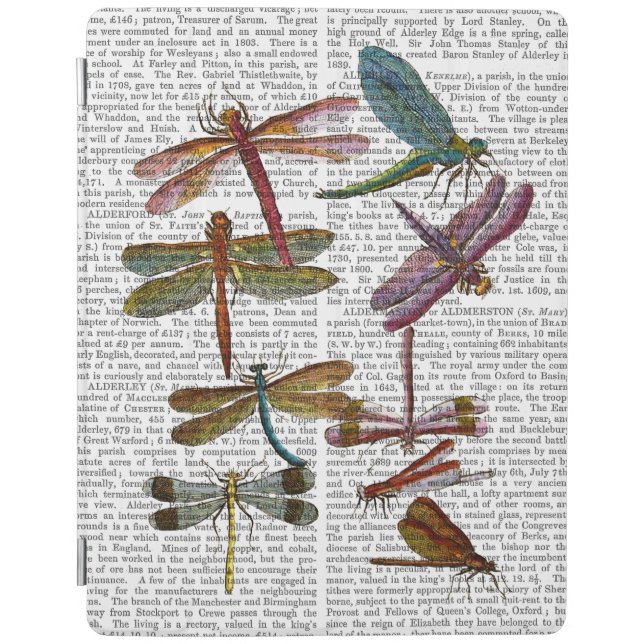 Dragonfly Print 4 iPad Air Cover (Front)