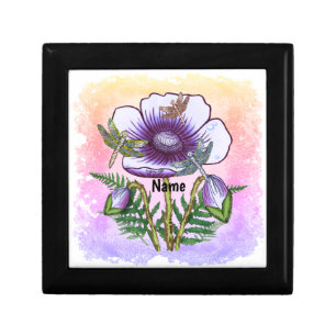 Dragonfly Purple Poppy Gift Box