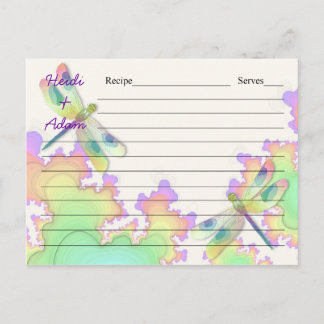 Dragonfly Recipe Card