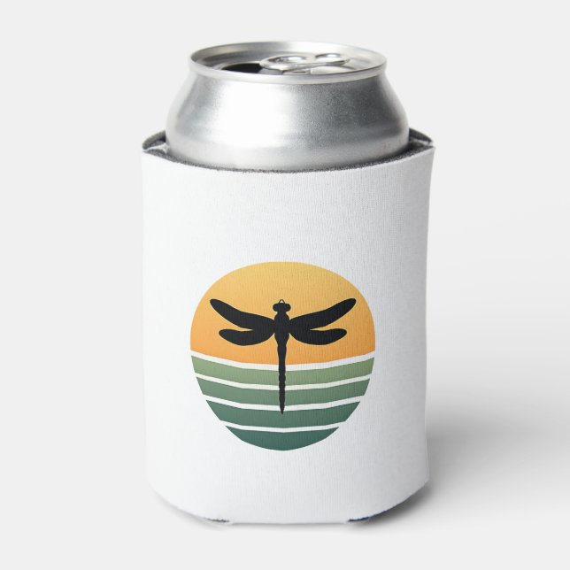 Dragonfly Retro (4) Can Cooler (Can Front)