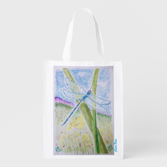 DRAGONFLY Reusable Grocery Bag (Front)