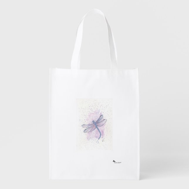 Dragonfly Reusable Tote Bag (Front)