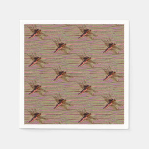 Dragonfly Rustic Napkins