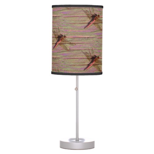 Dragonfly Rustic Table Lamp