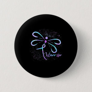 Dragonfly Semicolon Suicide Prevention Awareness O Button