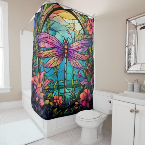 Dragonfly Shower Curtain