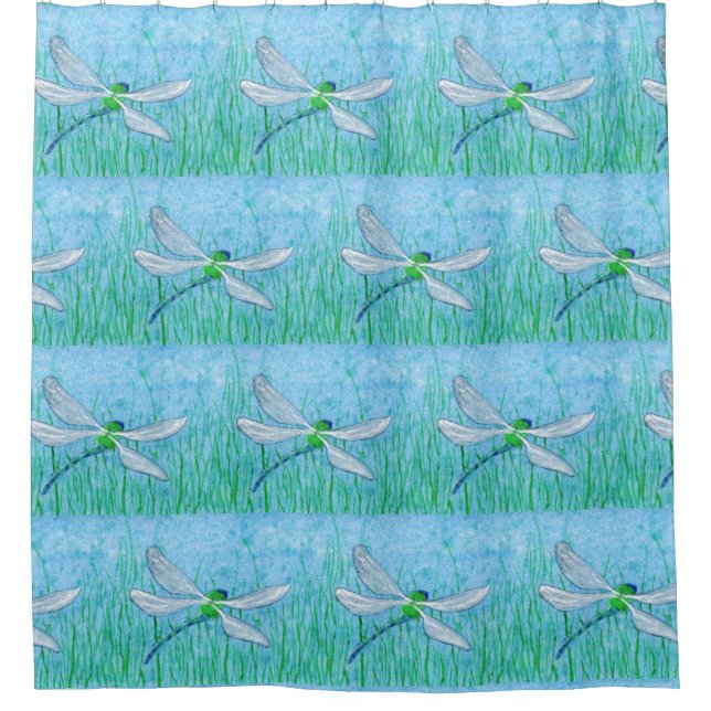 Dragonfly Shower Curtain (Front)